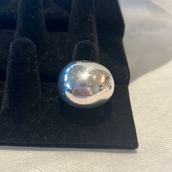 Silver Done Ring size 8 - Picture 1 of 4